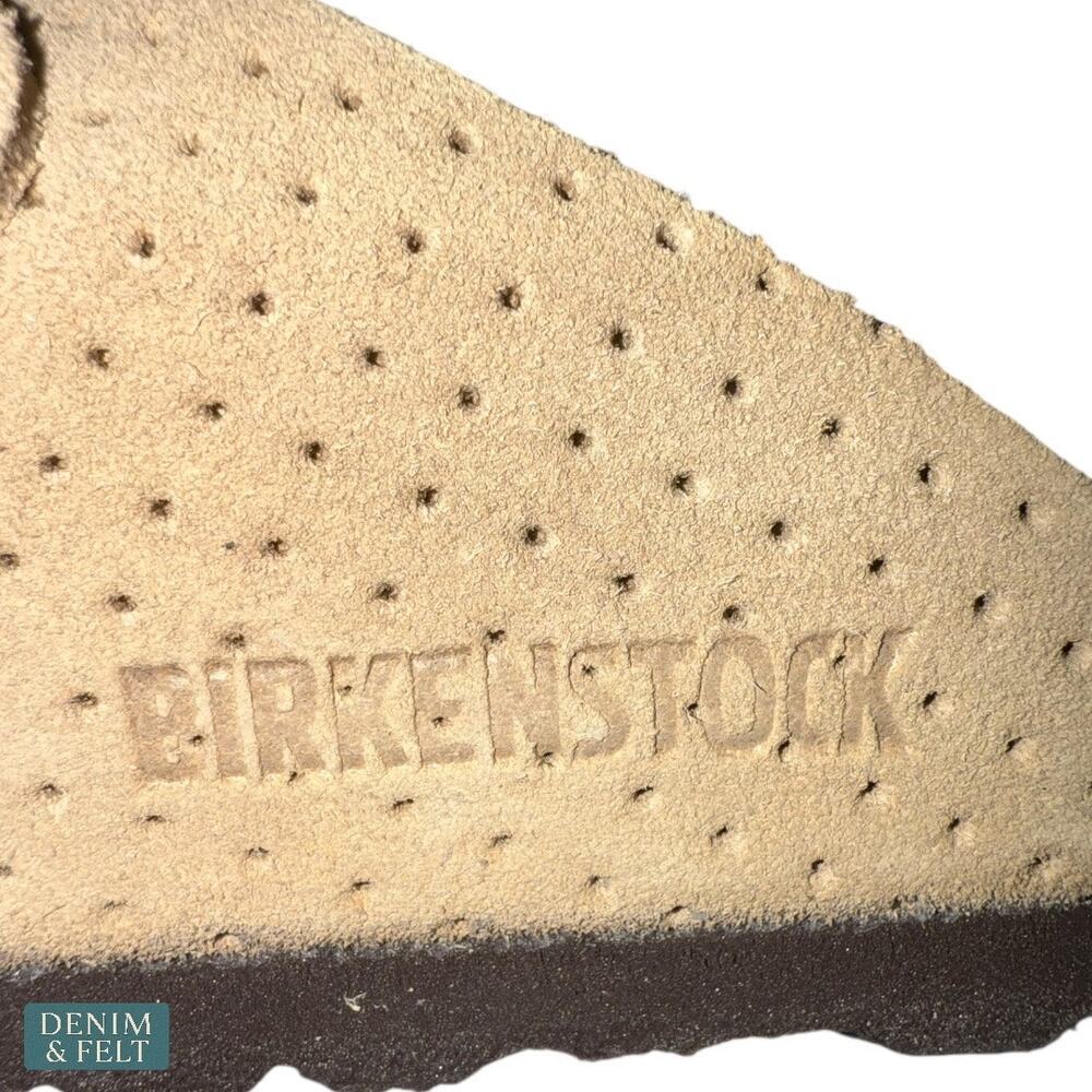 NEW Birkenstock Boston Emboss Dots New Beige Suede Clogs 42 Narrow Fit Comfort - Picture 14 of 16